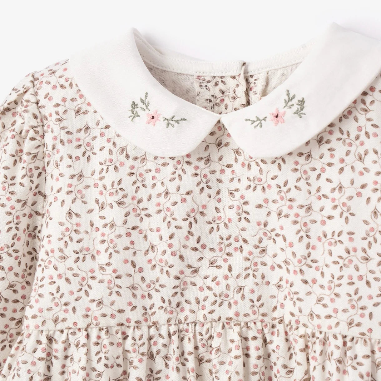 Berry Vines Peter Pan Collar Bubble