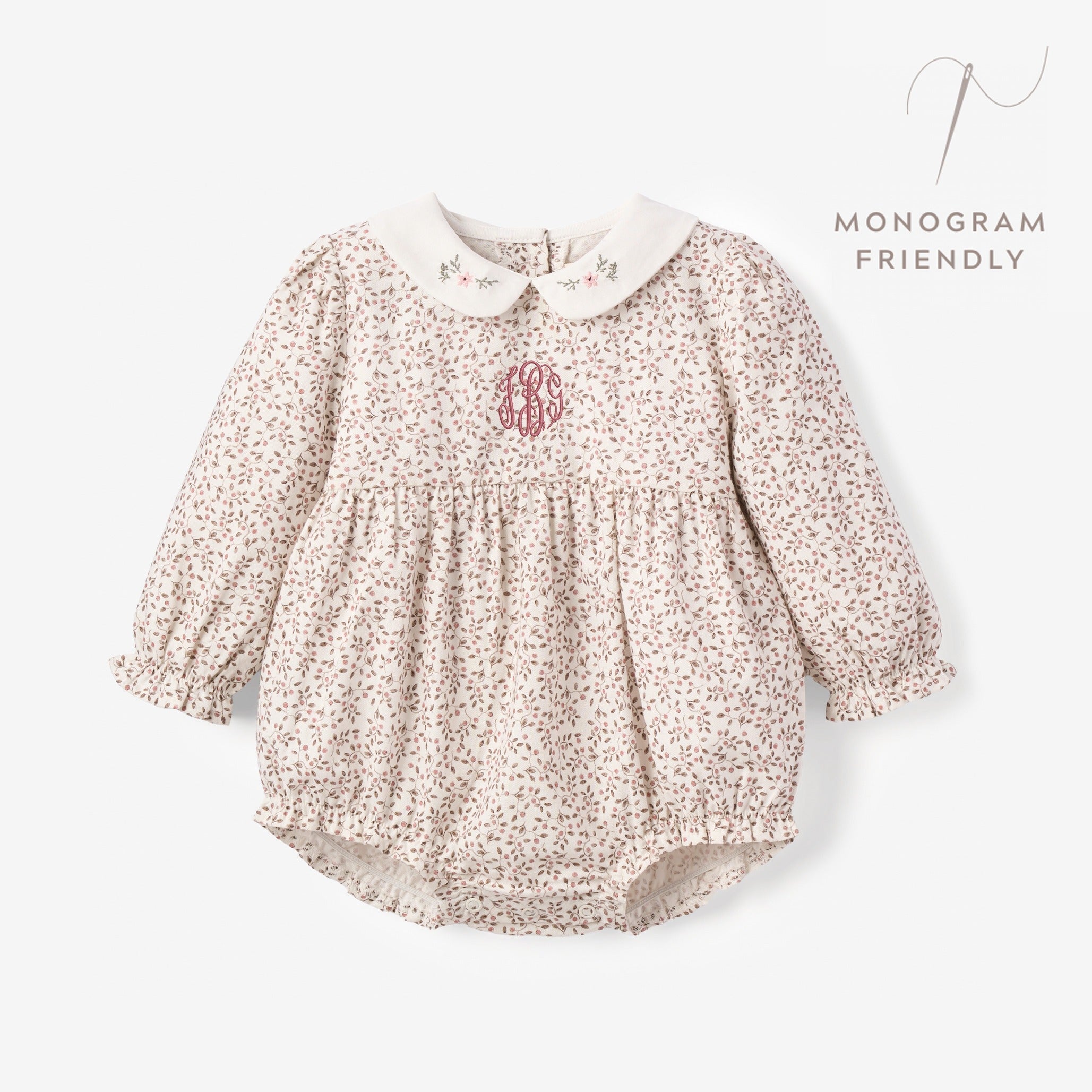 Berry Vines Peter Pan Collar Bubble