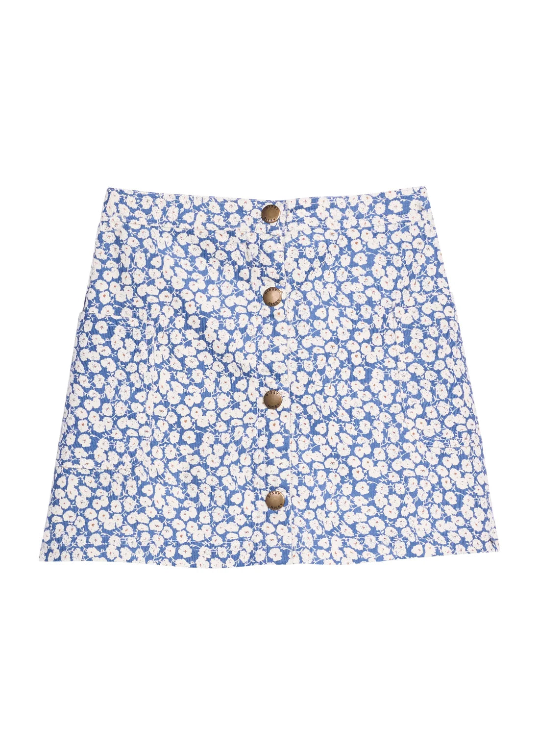 French Blue Corduroy Emily Skirt