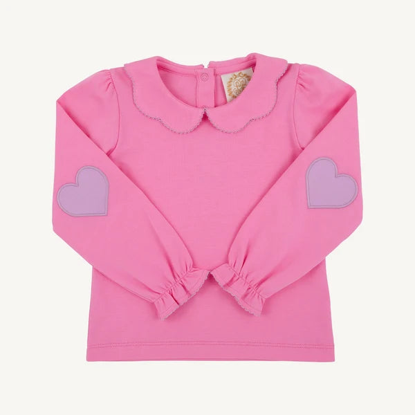TBBC Emma's Elbow Patch Top - Winter Park Pink
