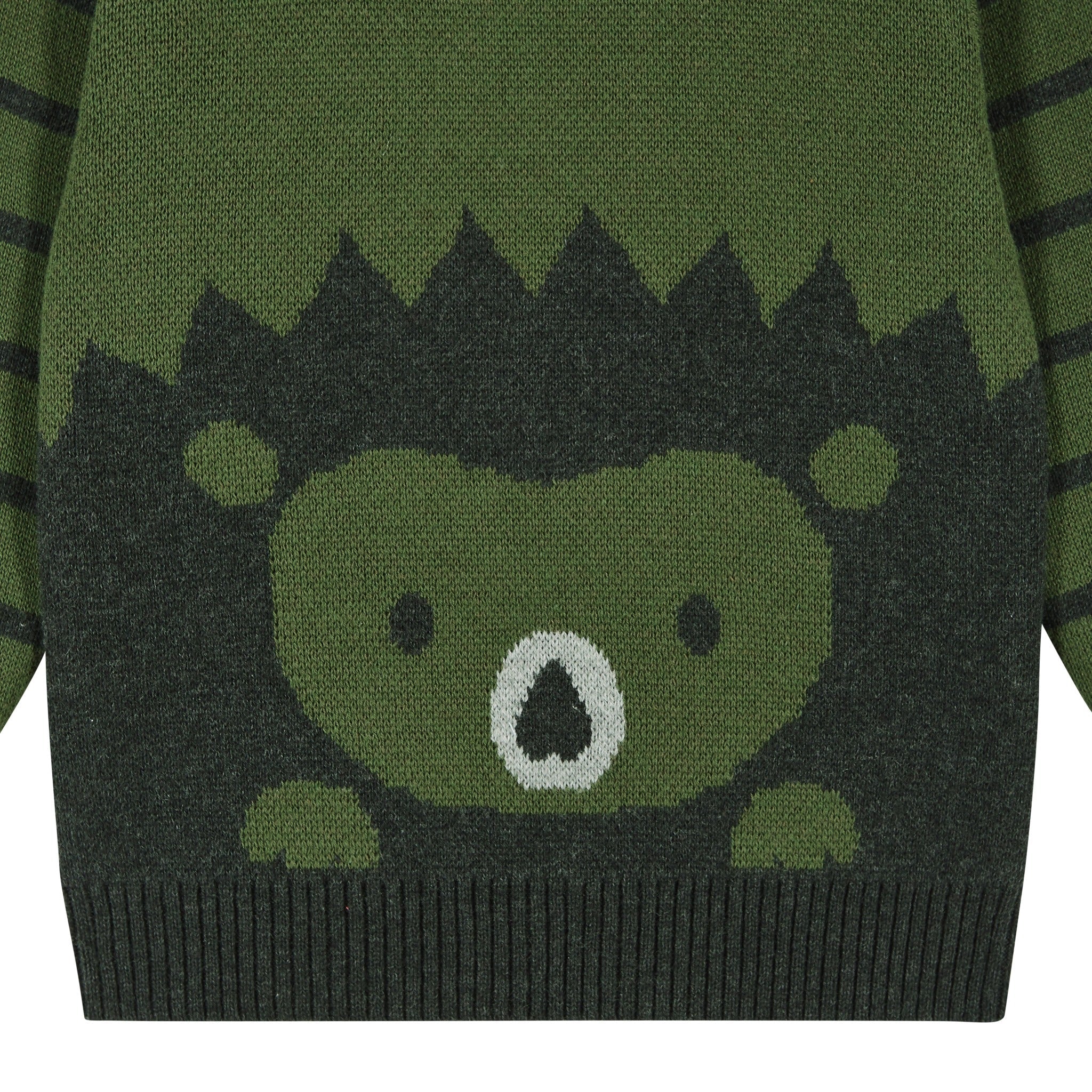 Olive Porcupine Stripe Sweater 2pc Set
