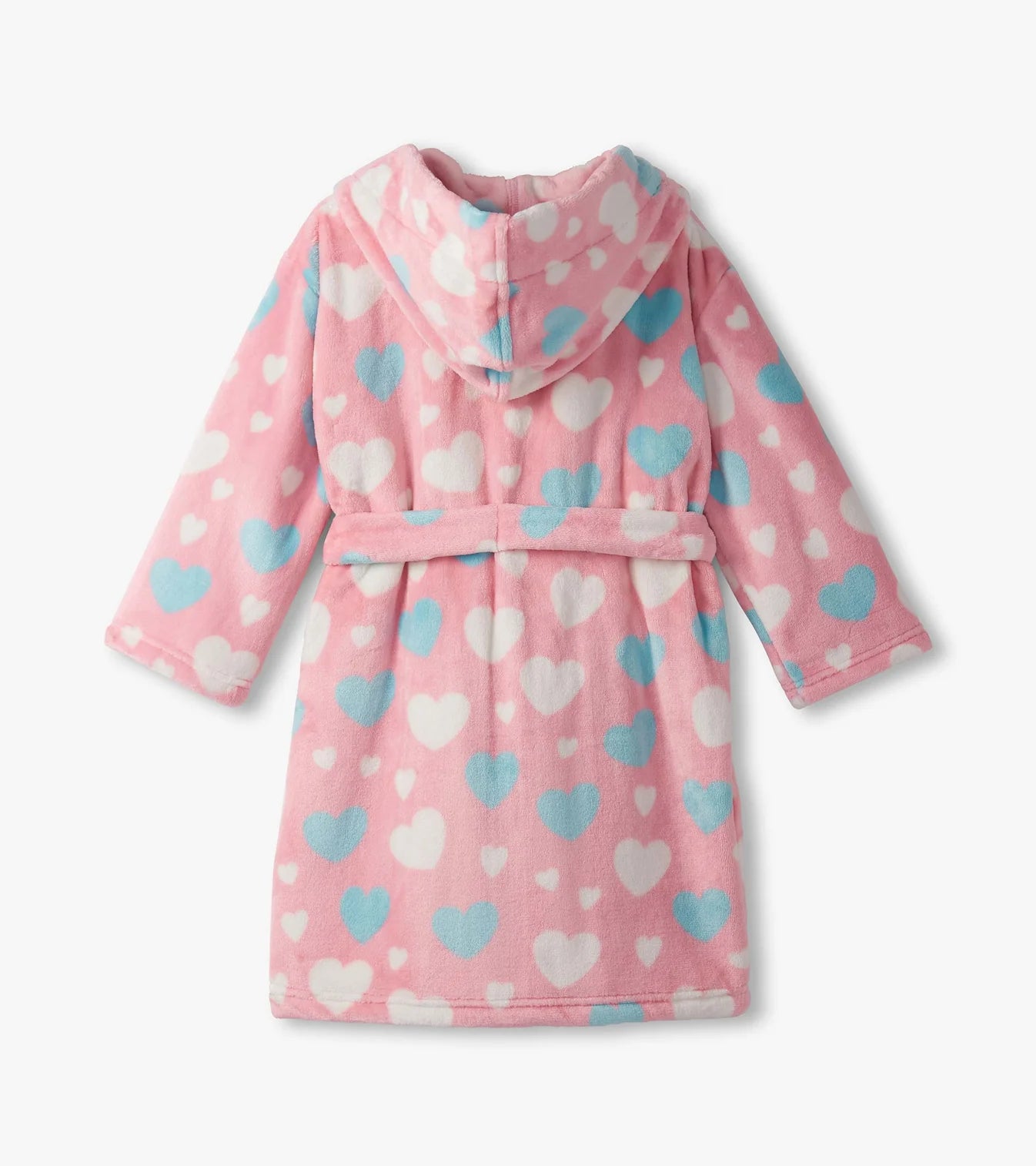 Pink Big Hearts Fleece Robe