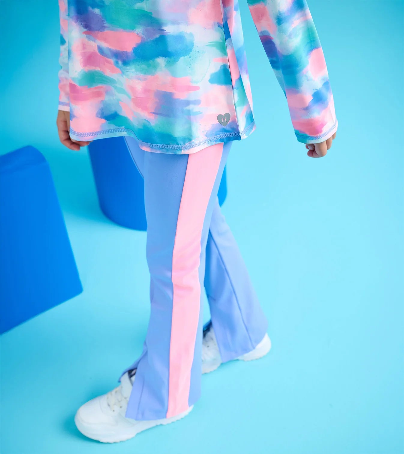 Jacaranda Lilac Pink Stripe Flared Pants