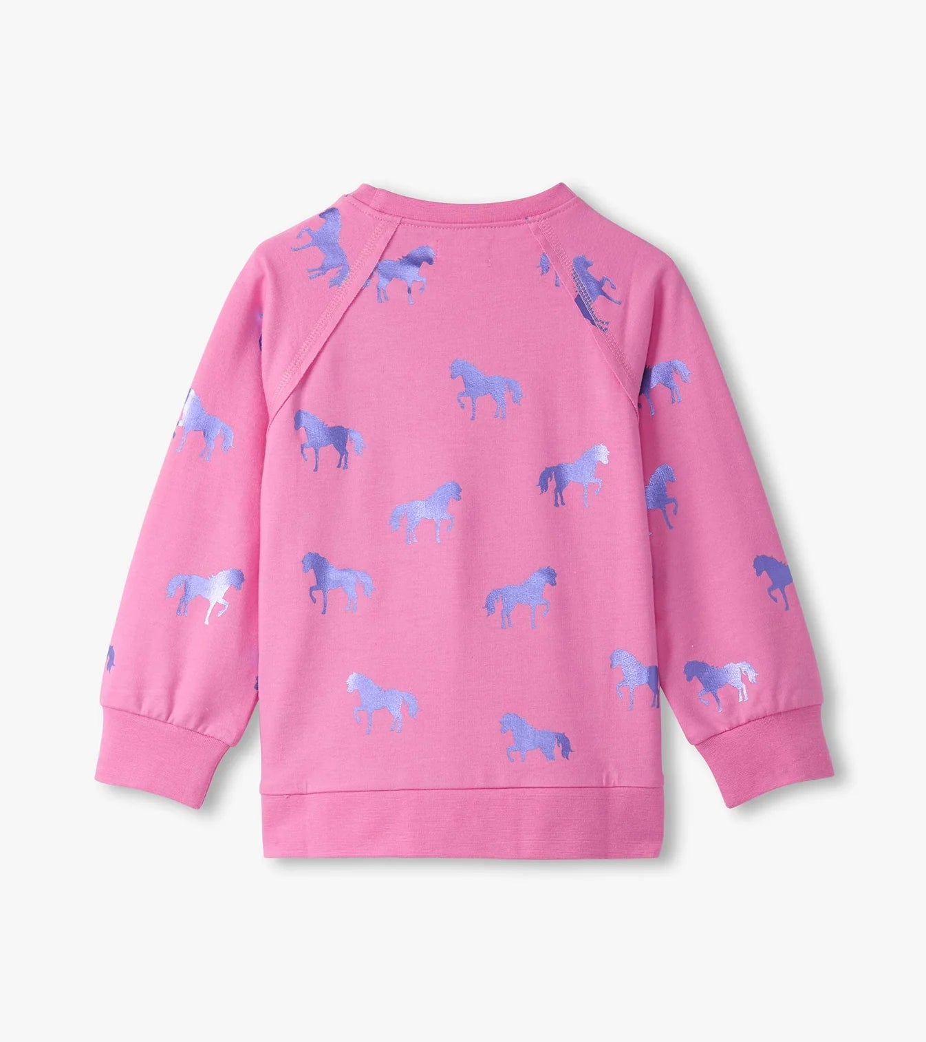 Shimmer Horses Hot Pink Pocket Sweatshirt