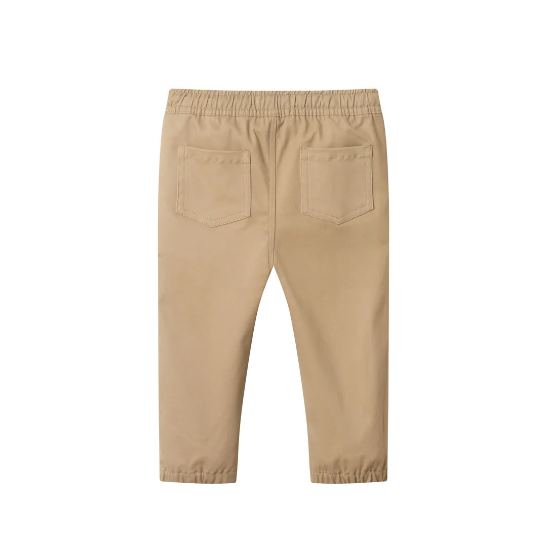 Khaki Twill Infant Joggers