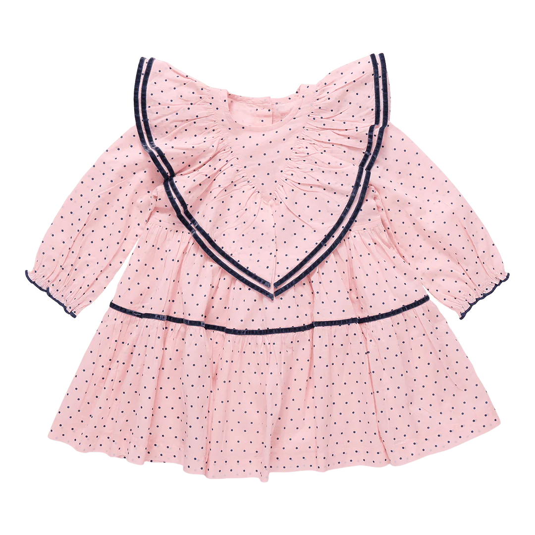 Raphaela Dress Strawberry Cream Polka Dot