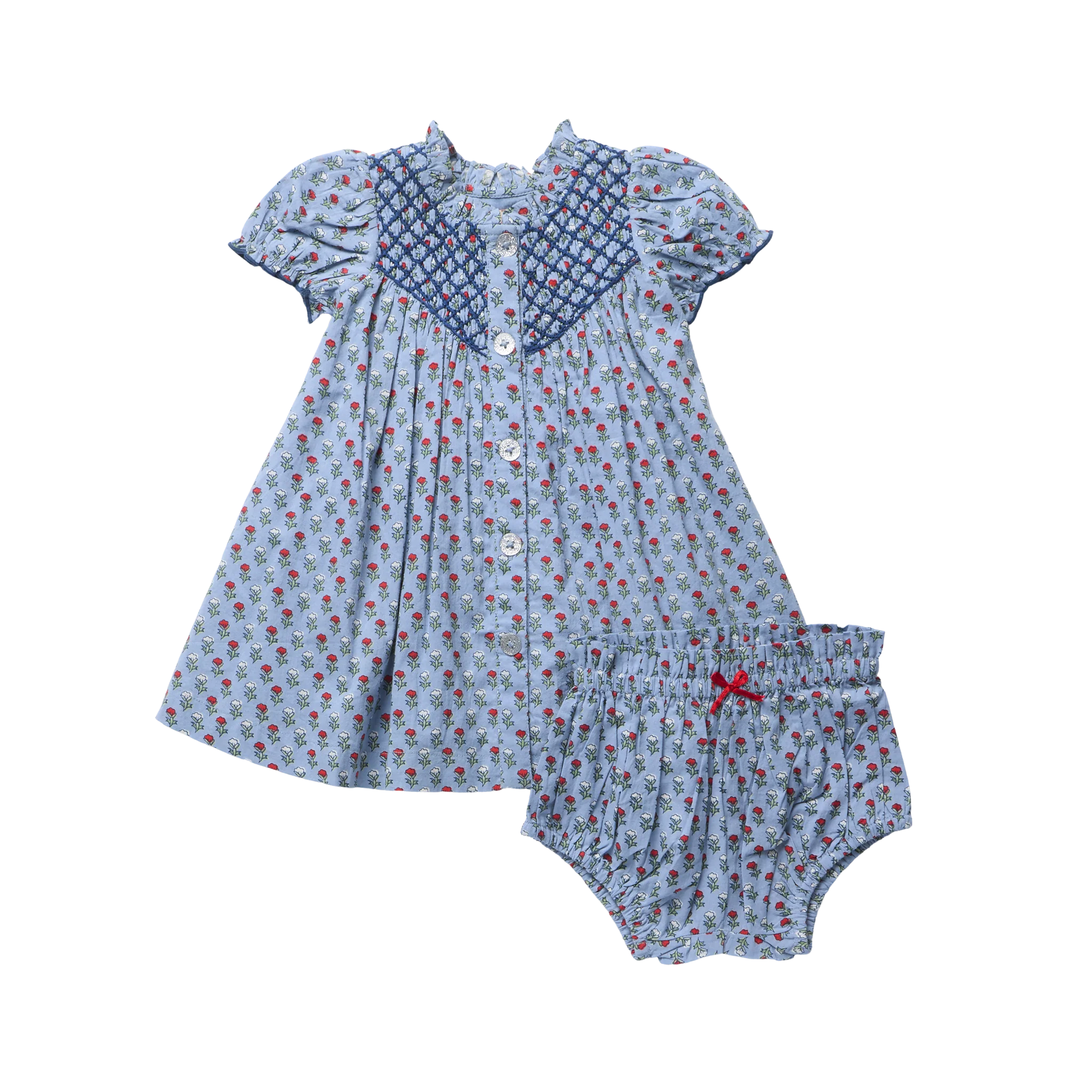 Light Blue Carnation Lucia Dress Set