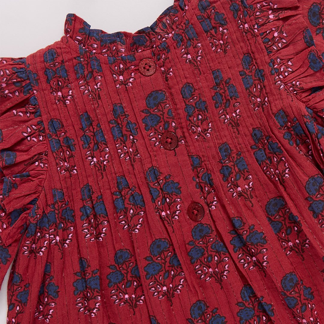 Jaipur Dress Set Red Autumn Strawflower