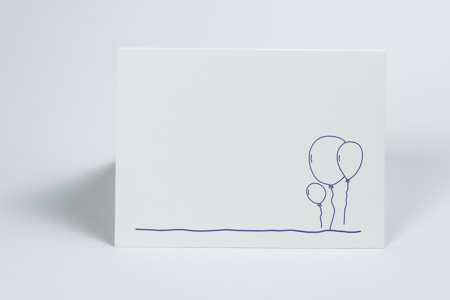 Folded Greeting Cards - Cake & Balloons (set of 8)