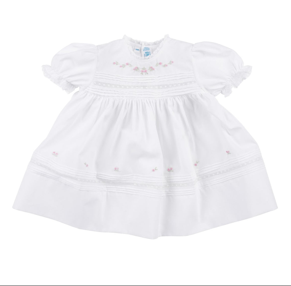 Feltman White Floral Bullions Dress