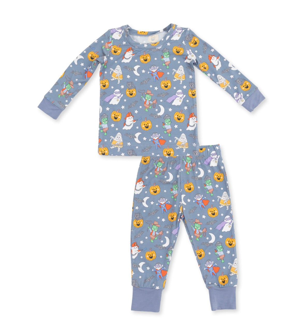 Blue Halloween Monster Loungewear Set