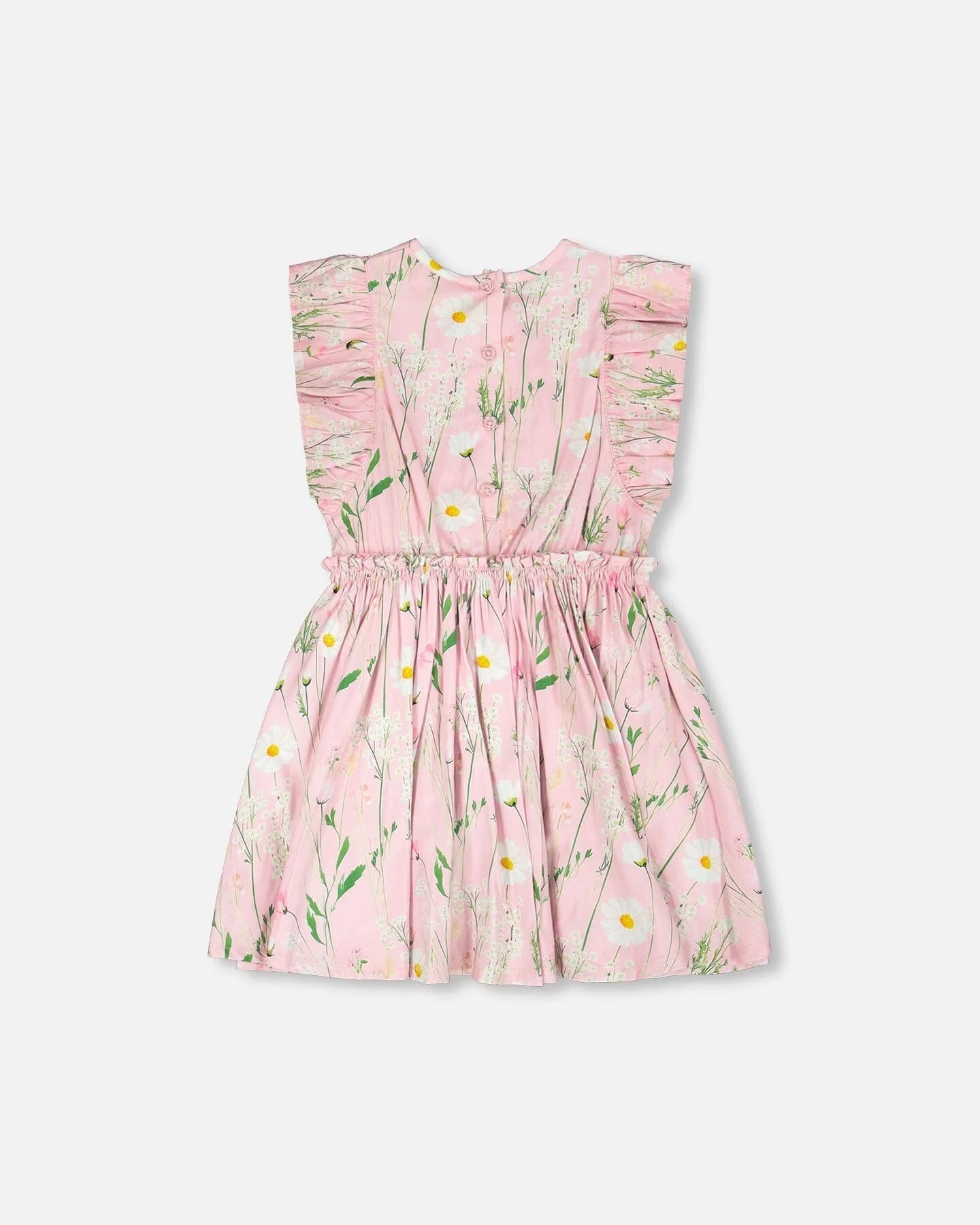 Pink Field Flowers Print Twirl Dress