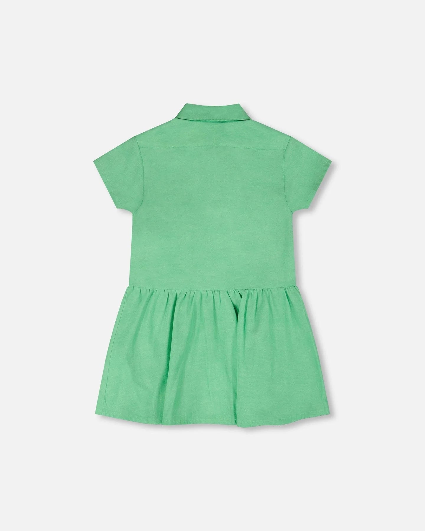 Golf Green Cherry Emb SS Collar Shirt Dress