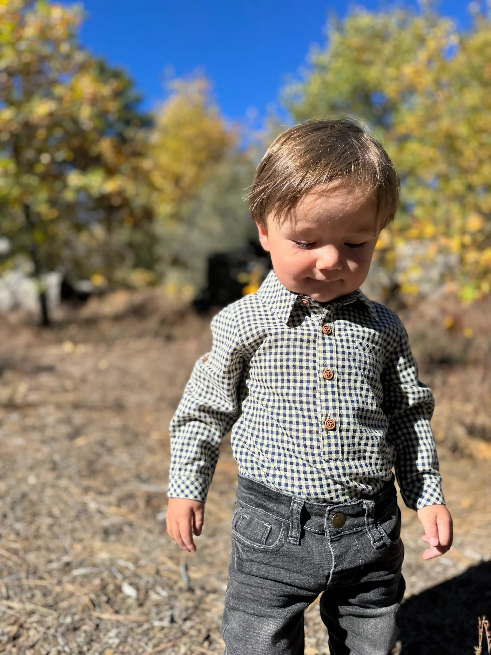 Jasper Seersucker Woven Onesie