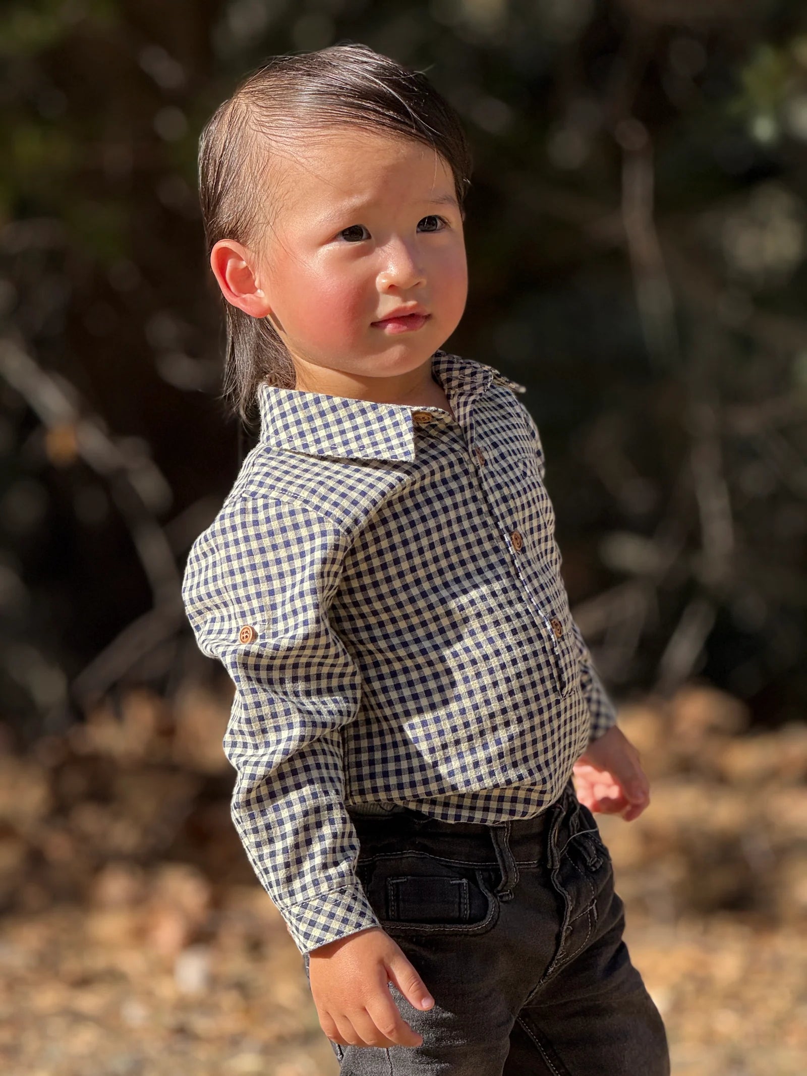 Jasper Seersucker Woven Onesie