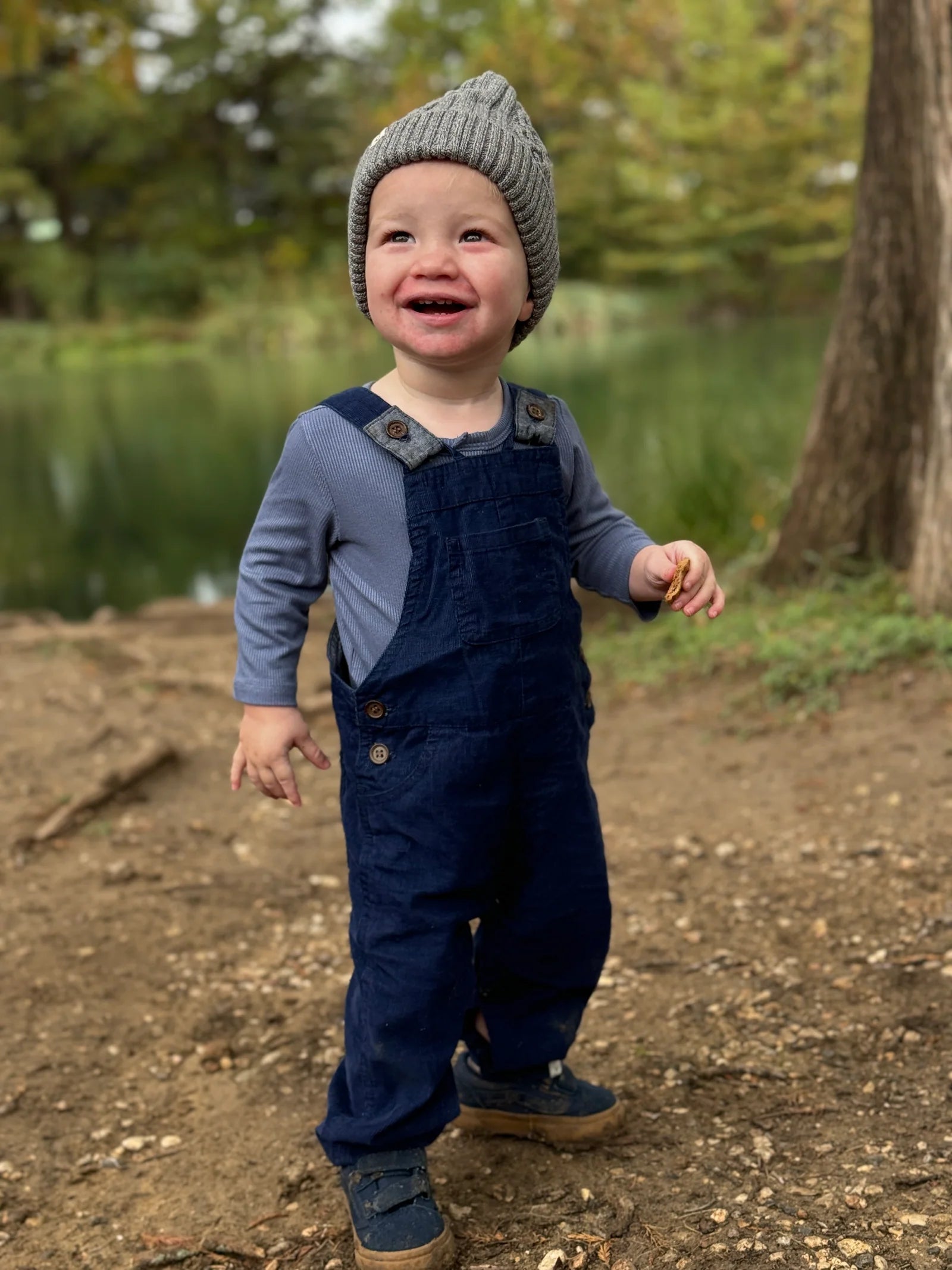 Harrison Navy Cord Overalls