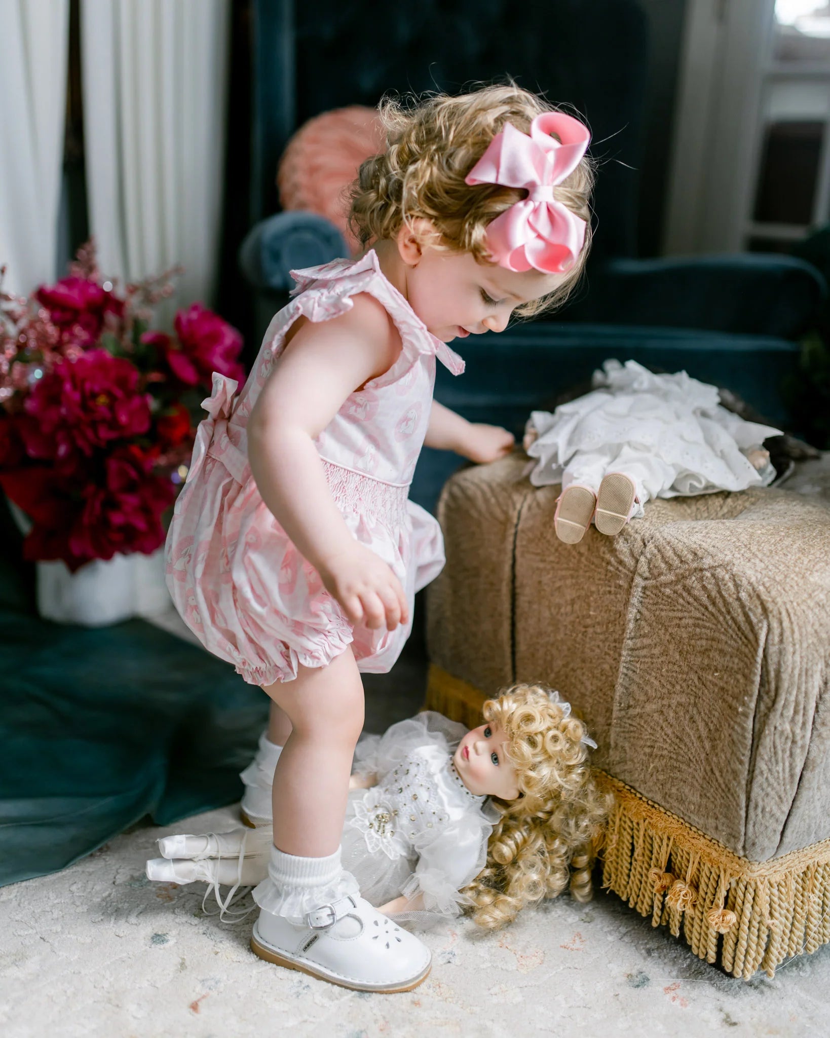 Dainty Bunny Smocked Jenny Bubble