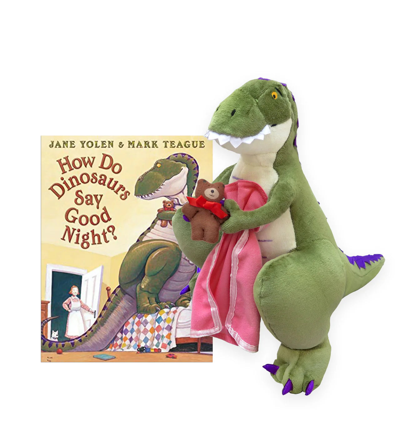 How Do Dinos Say Goodnight? Board Book and Plush Set