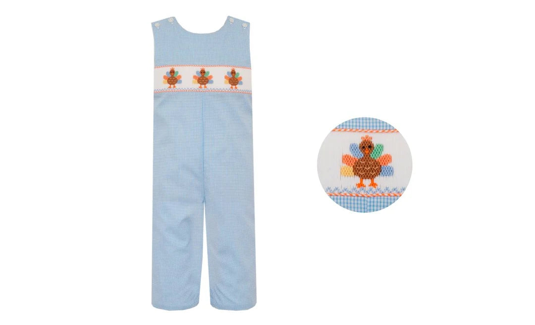 Turkey Blue Check Jon Jon