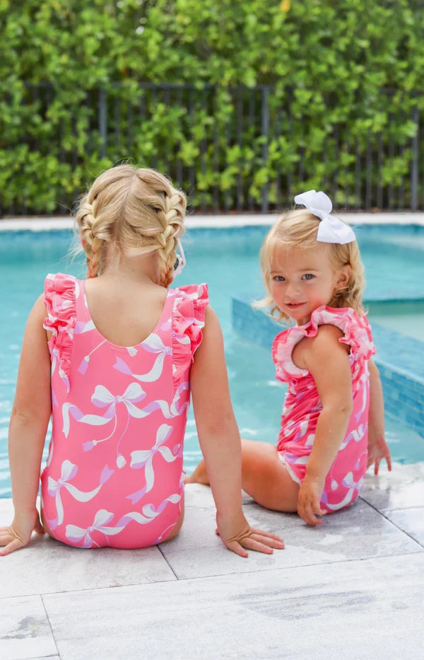 TBBC Ruehling Ruffle Bathing Suit Bagley Bows