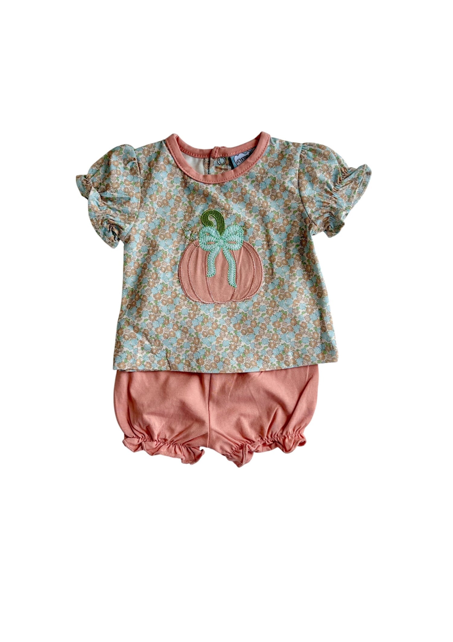 Pumpkin Applique Bloomer Set
