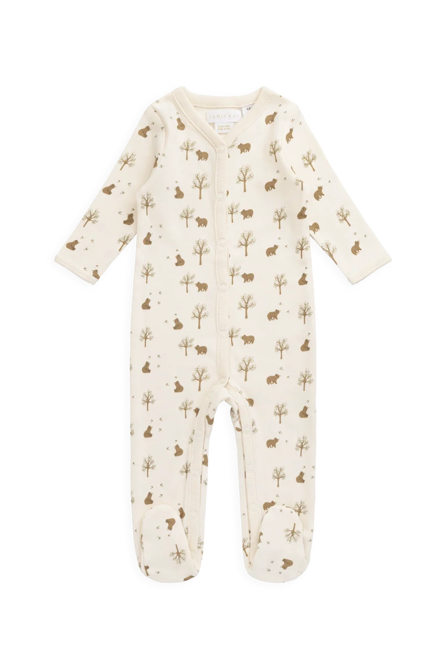 Honey Bear Snap Footie