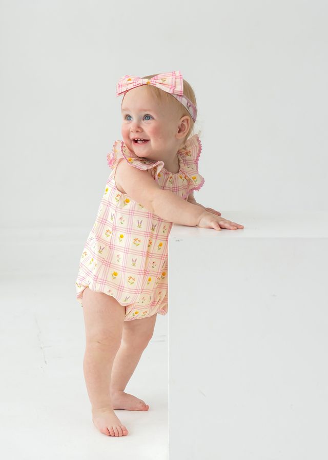 PINK FLORAL ASHLEY ROMPER