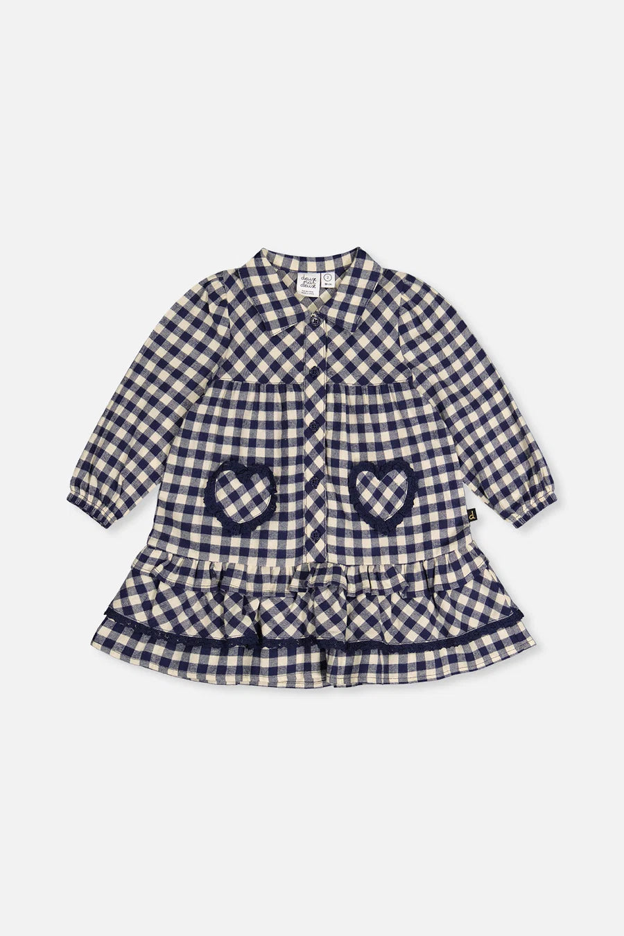 Heart Pocket Shirt Dress