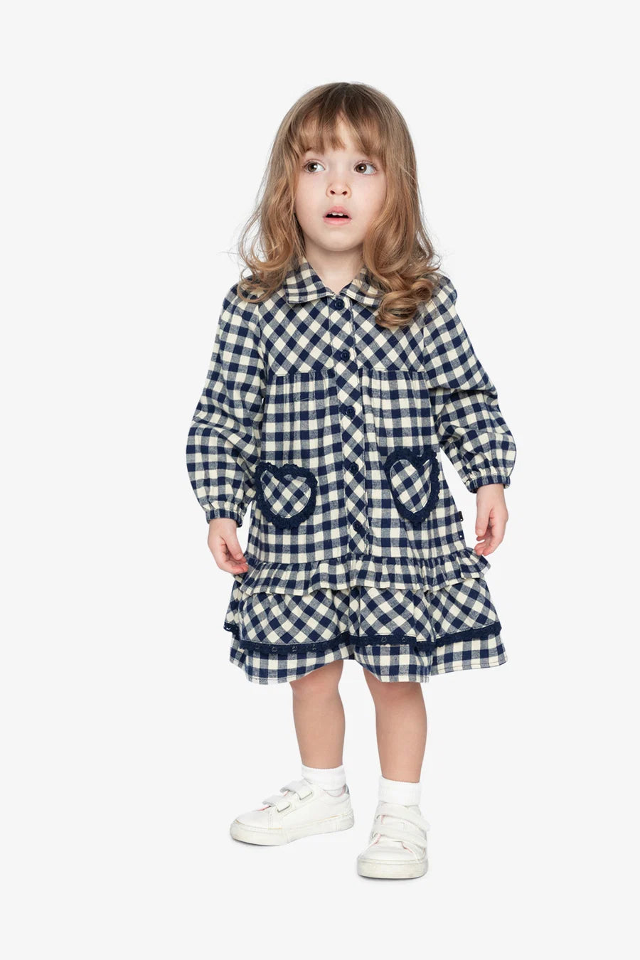 Heart Pocket Shirt Dress