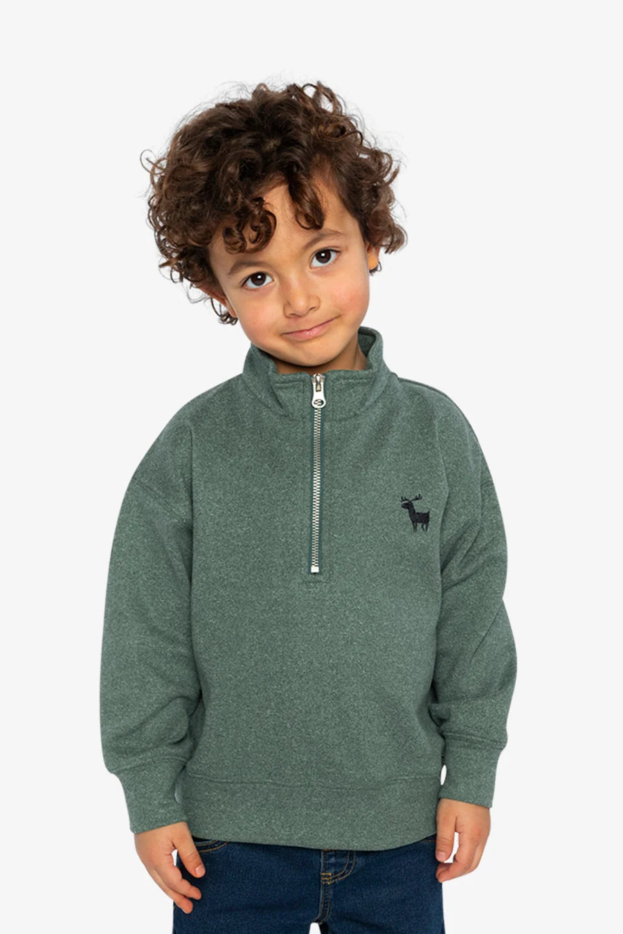 Green Half Zip Sweater