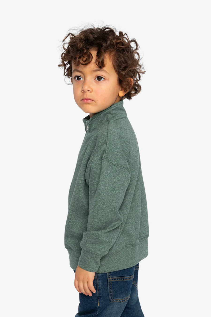 Green Half Zip Sweater