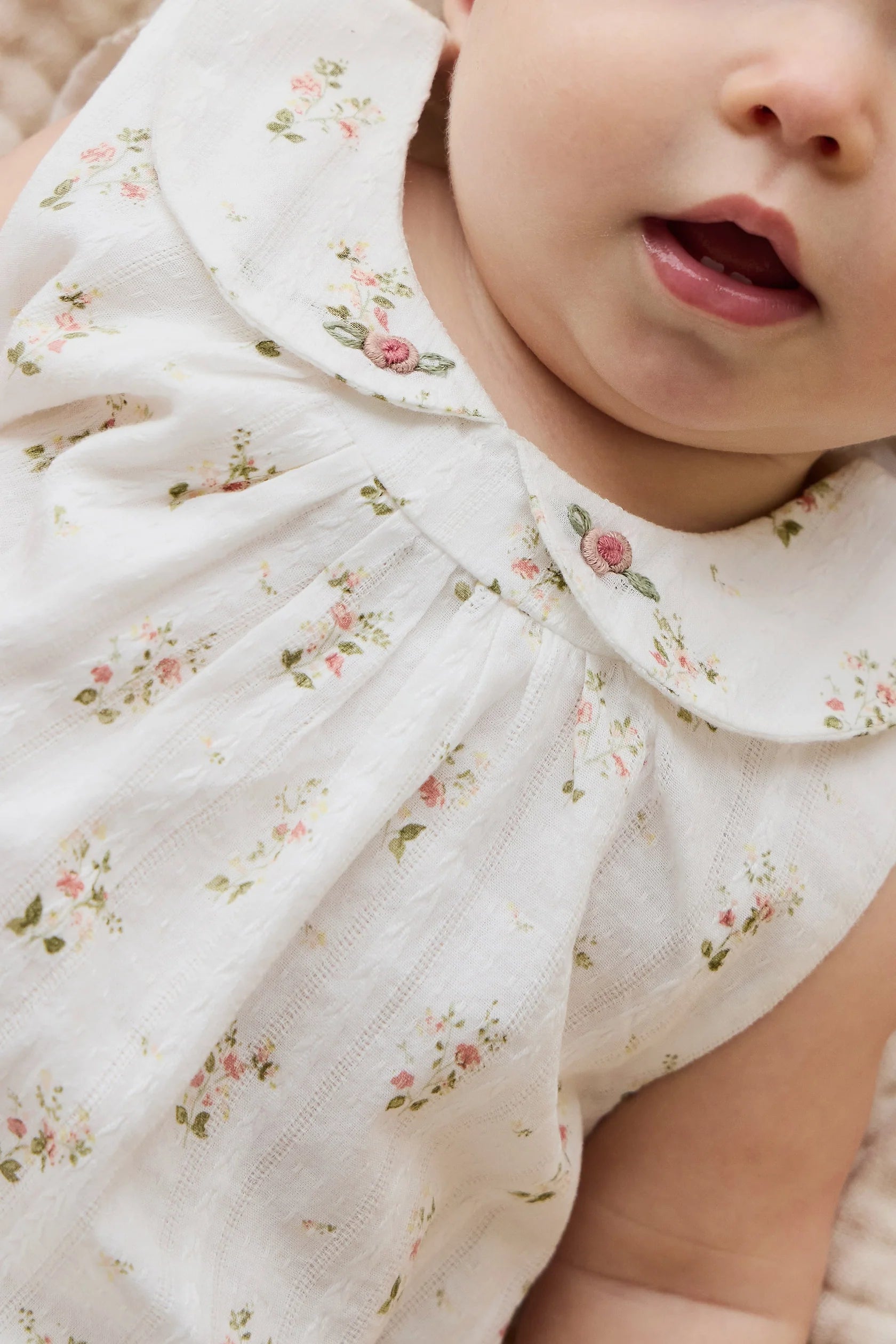 Josepha Egret Floral Playsuit