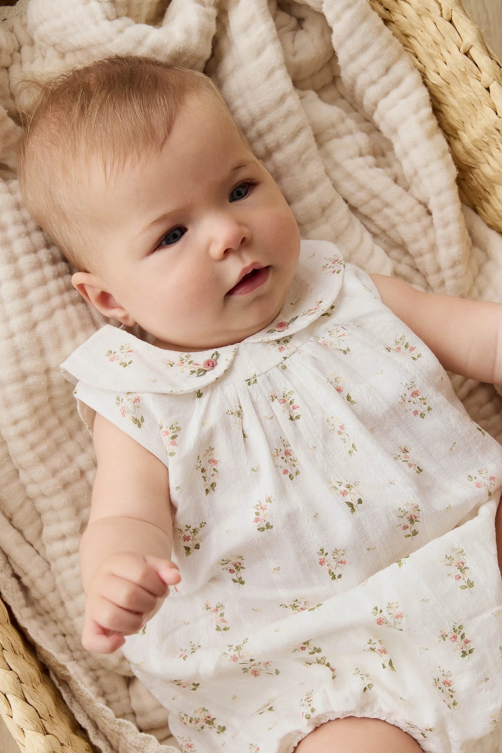 Josepha Egret Floral Playsuit