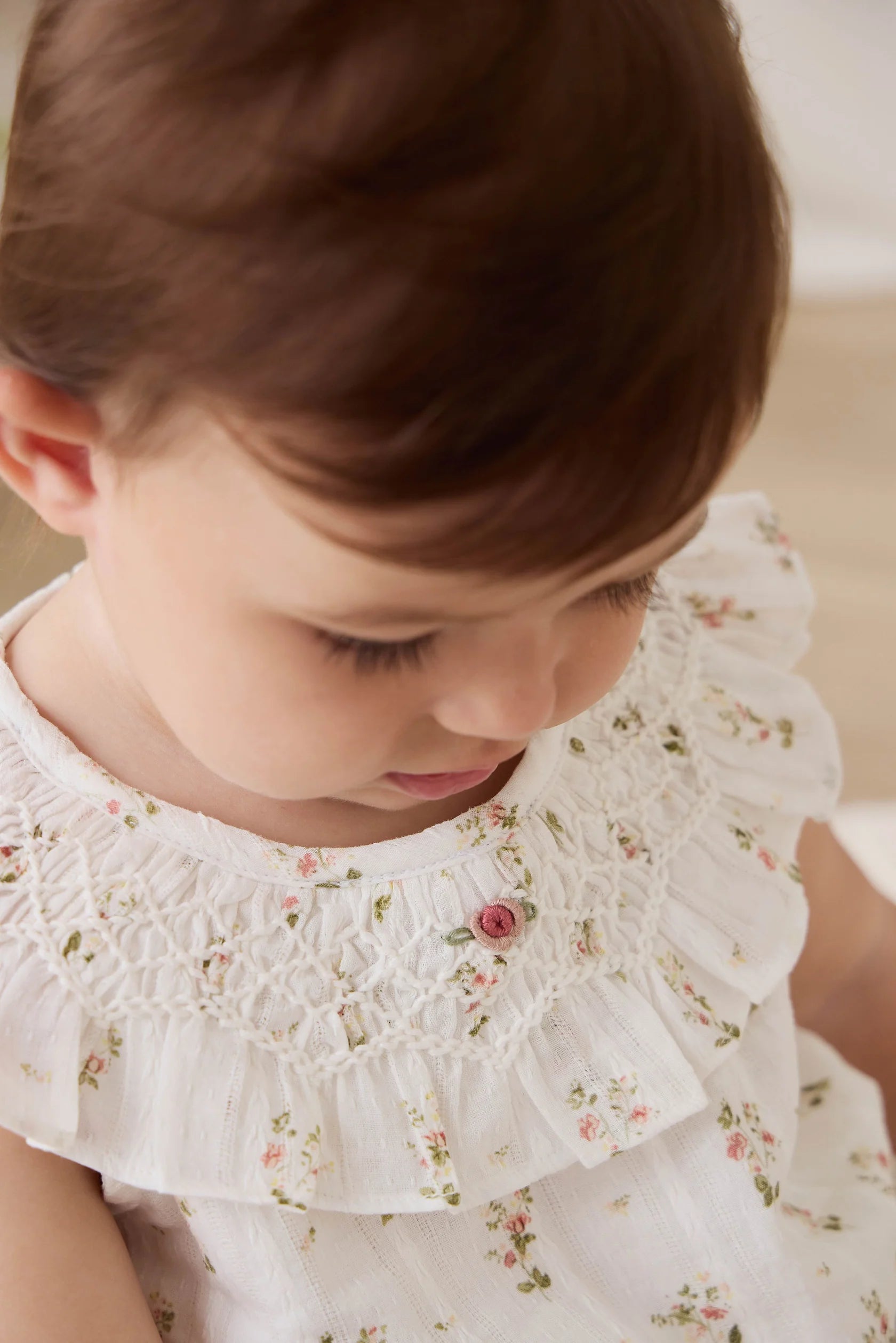 Josepha Egret Floral Top and Bloomer Set