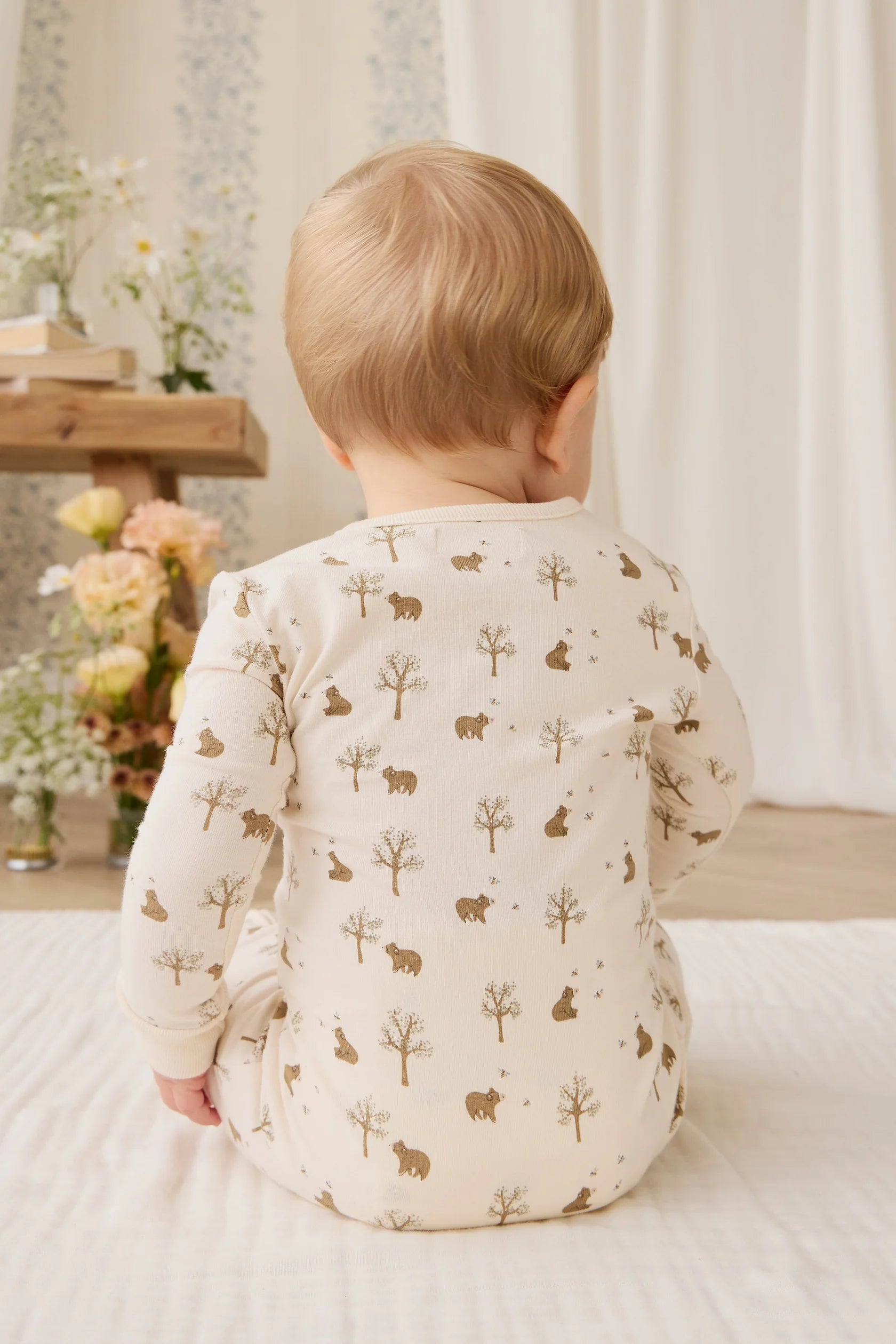 Honey Bear Snap Footie