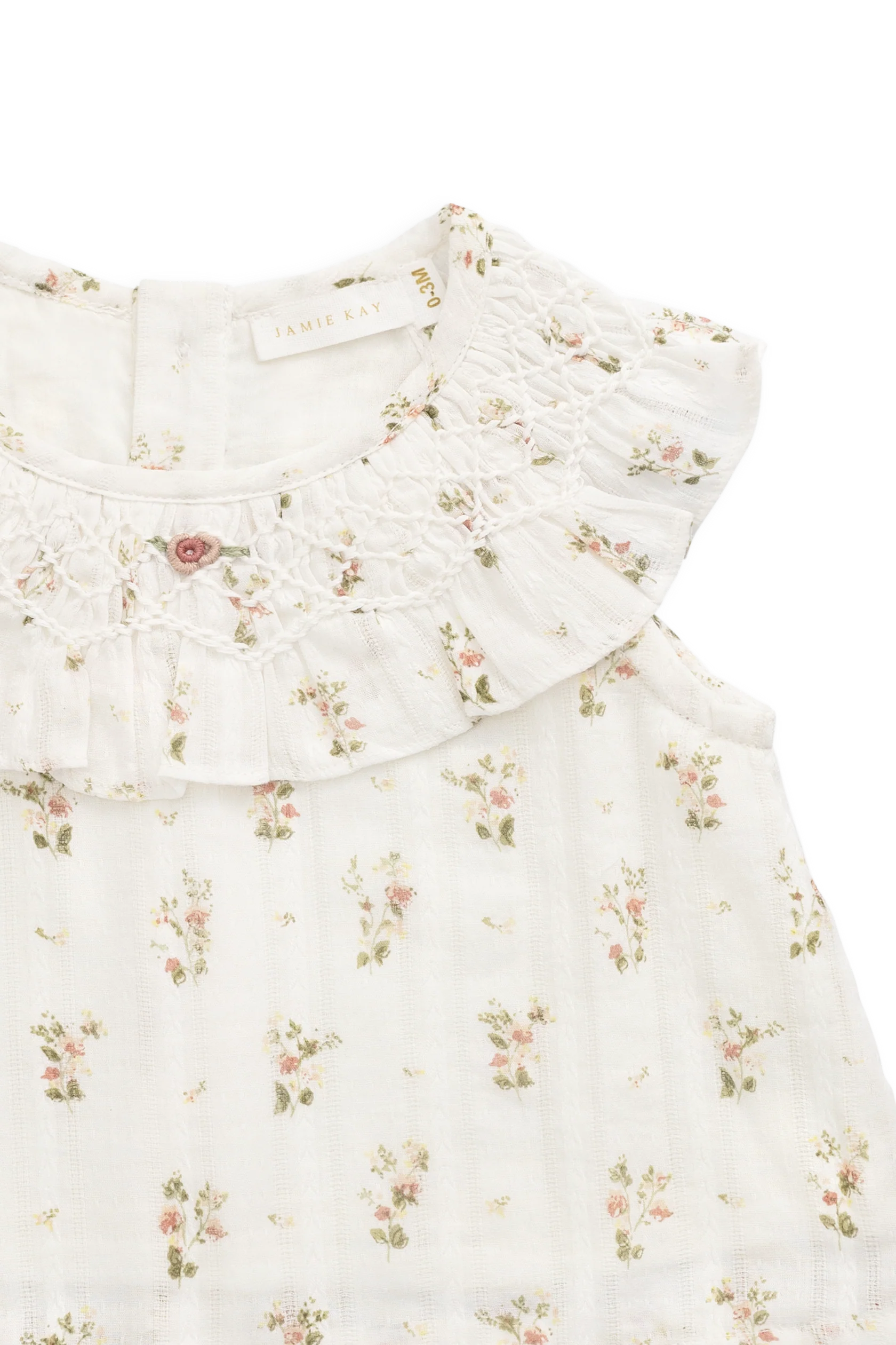 Josepha Egret Floral Top and Bloomer Set