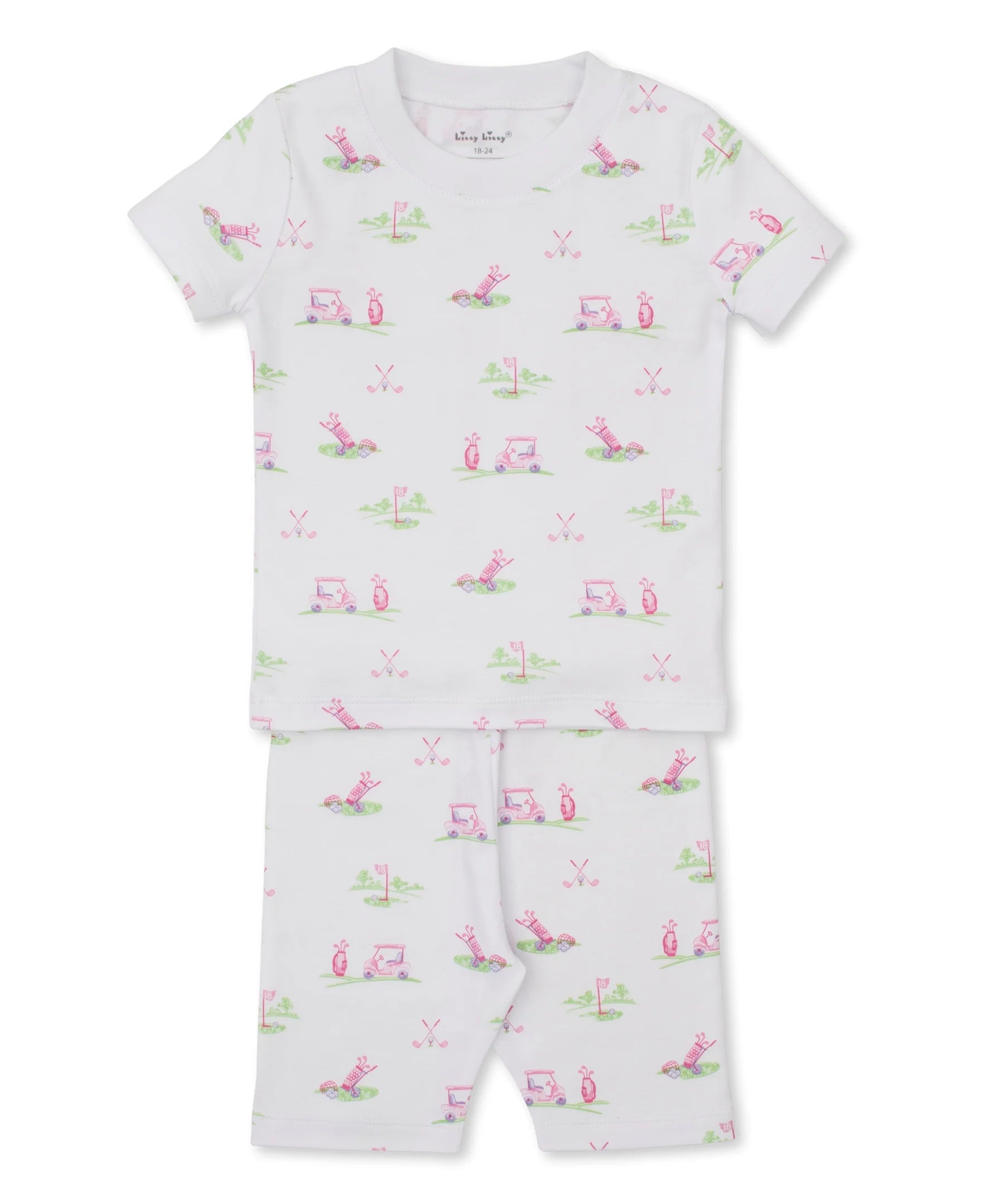 Pink Fairway Foursome SS PJ Short Set