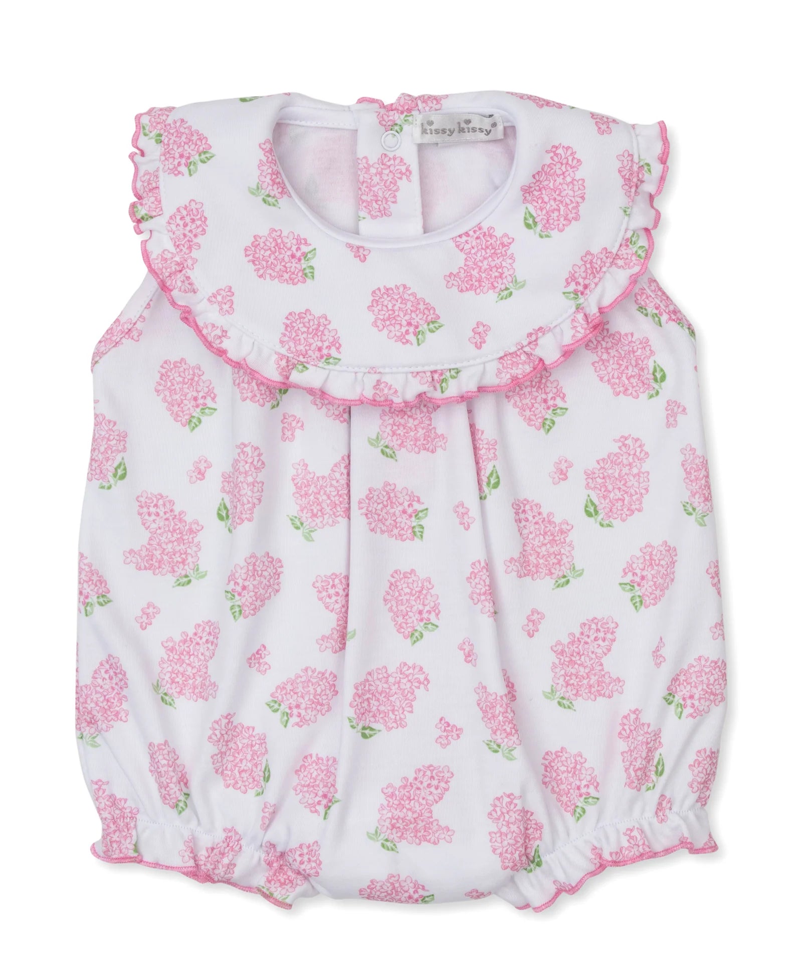 Pink Lilac Love Print Ruffle Bubble