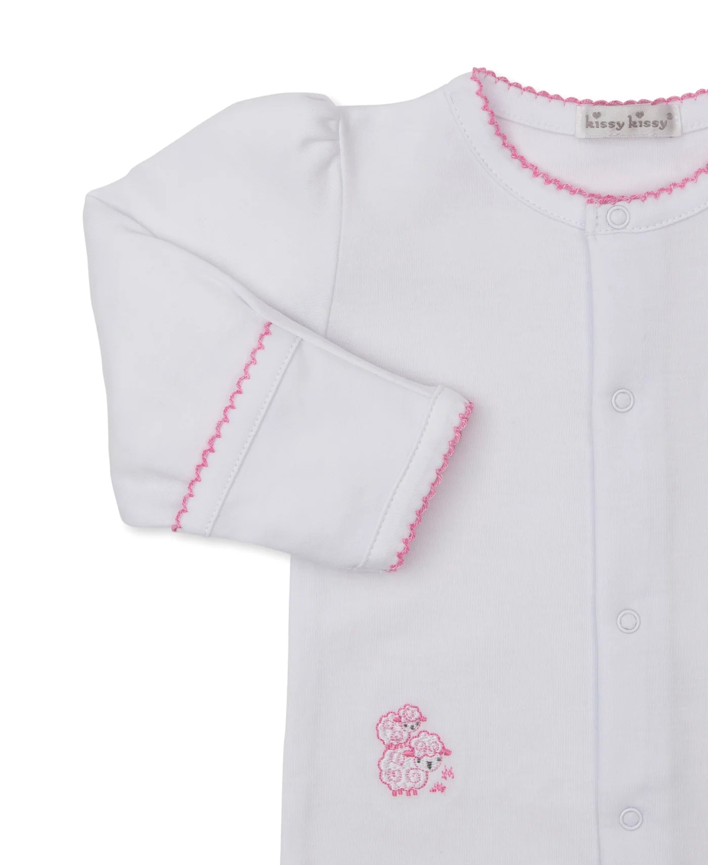 White Sweet Pink Sheep Footie & Hat