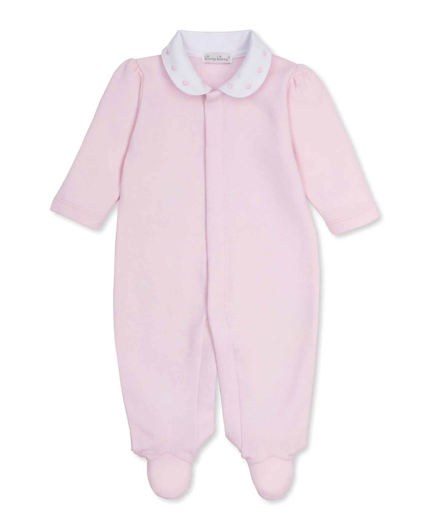 Pink Baby Blessings Jacquard Footie