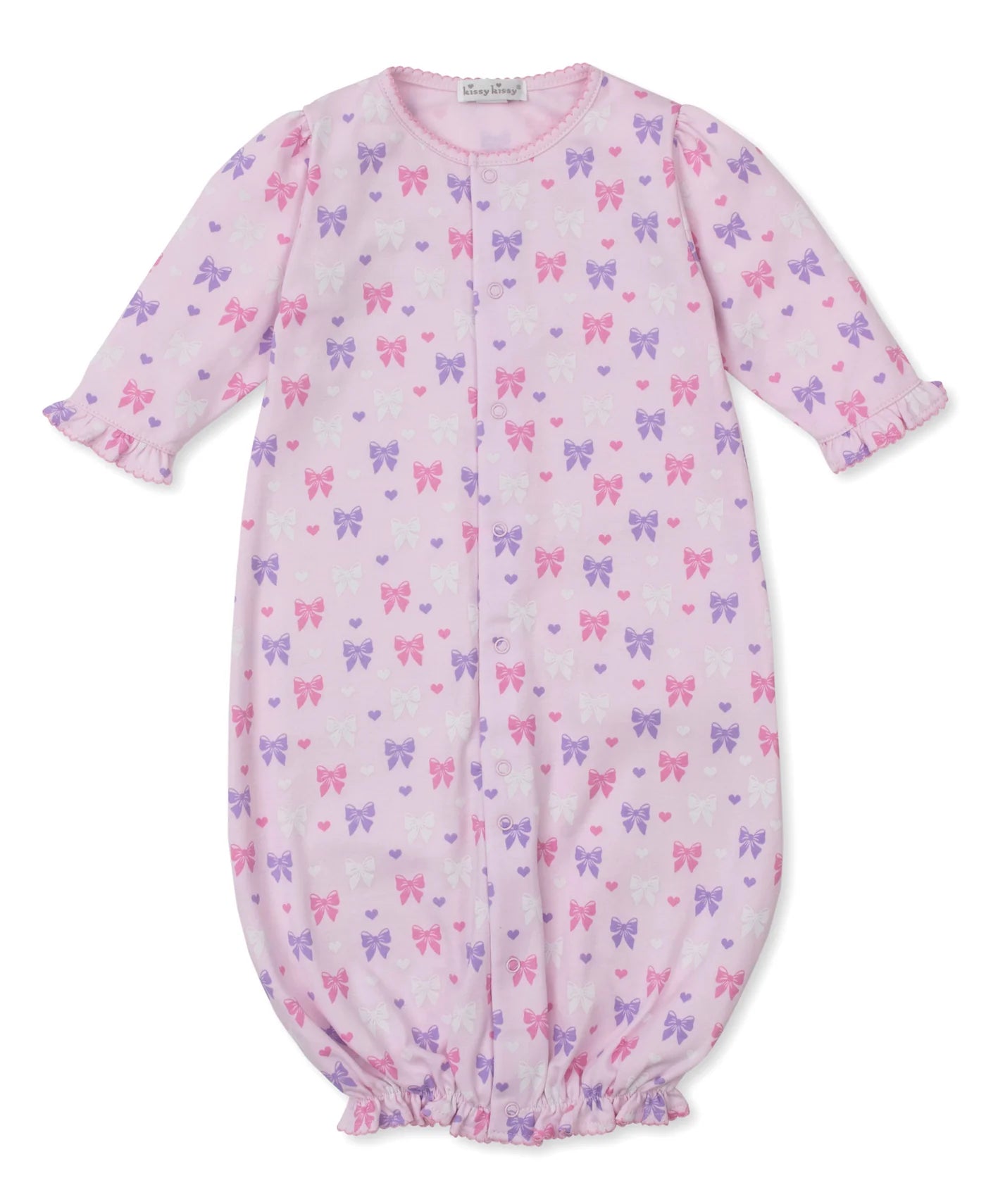 Pink Billowy Bows Print Converter Gown