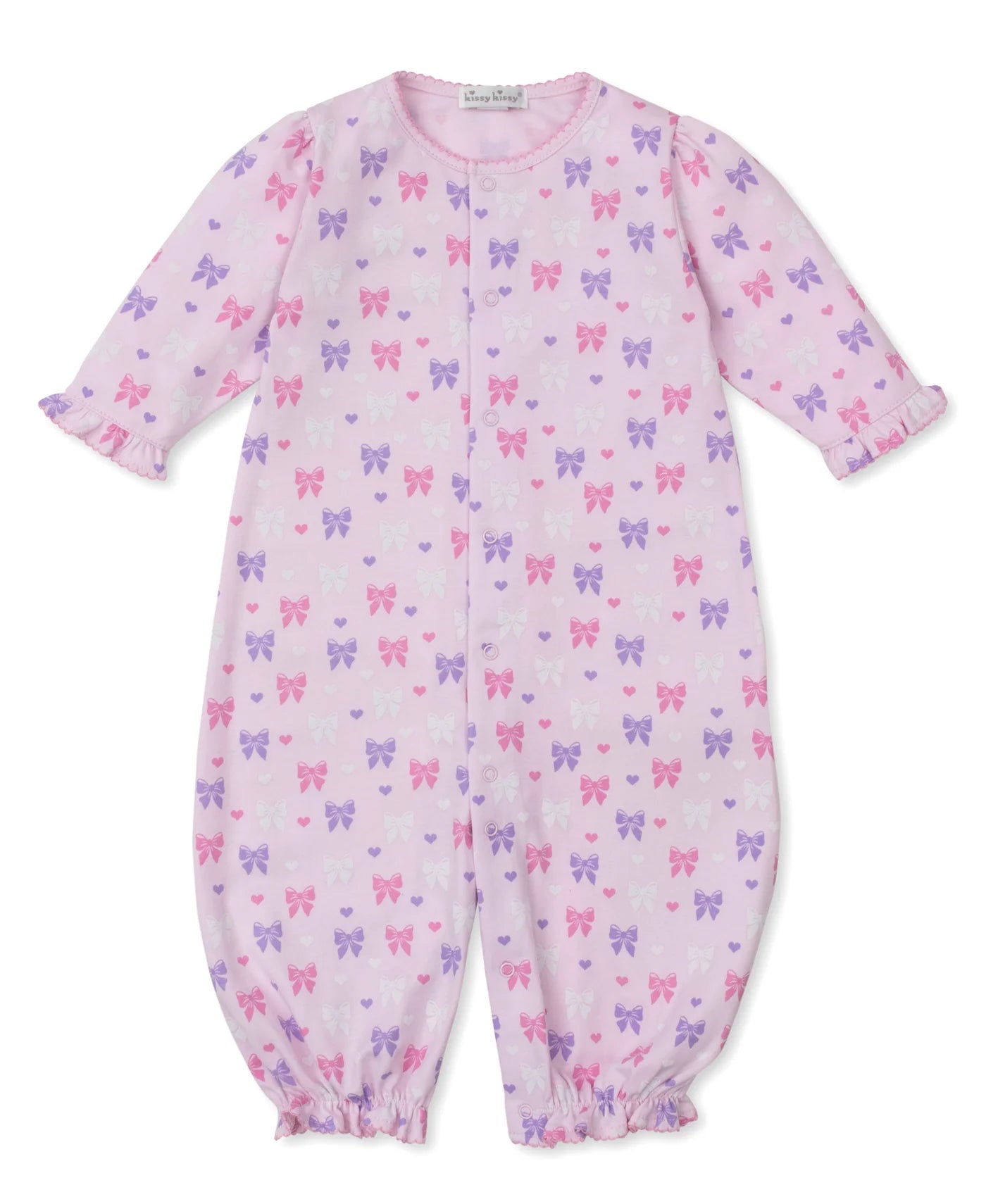 Pink Billowy Bows Print Converter Gown