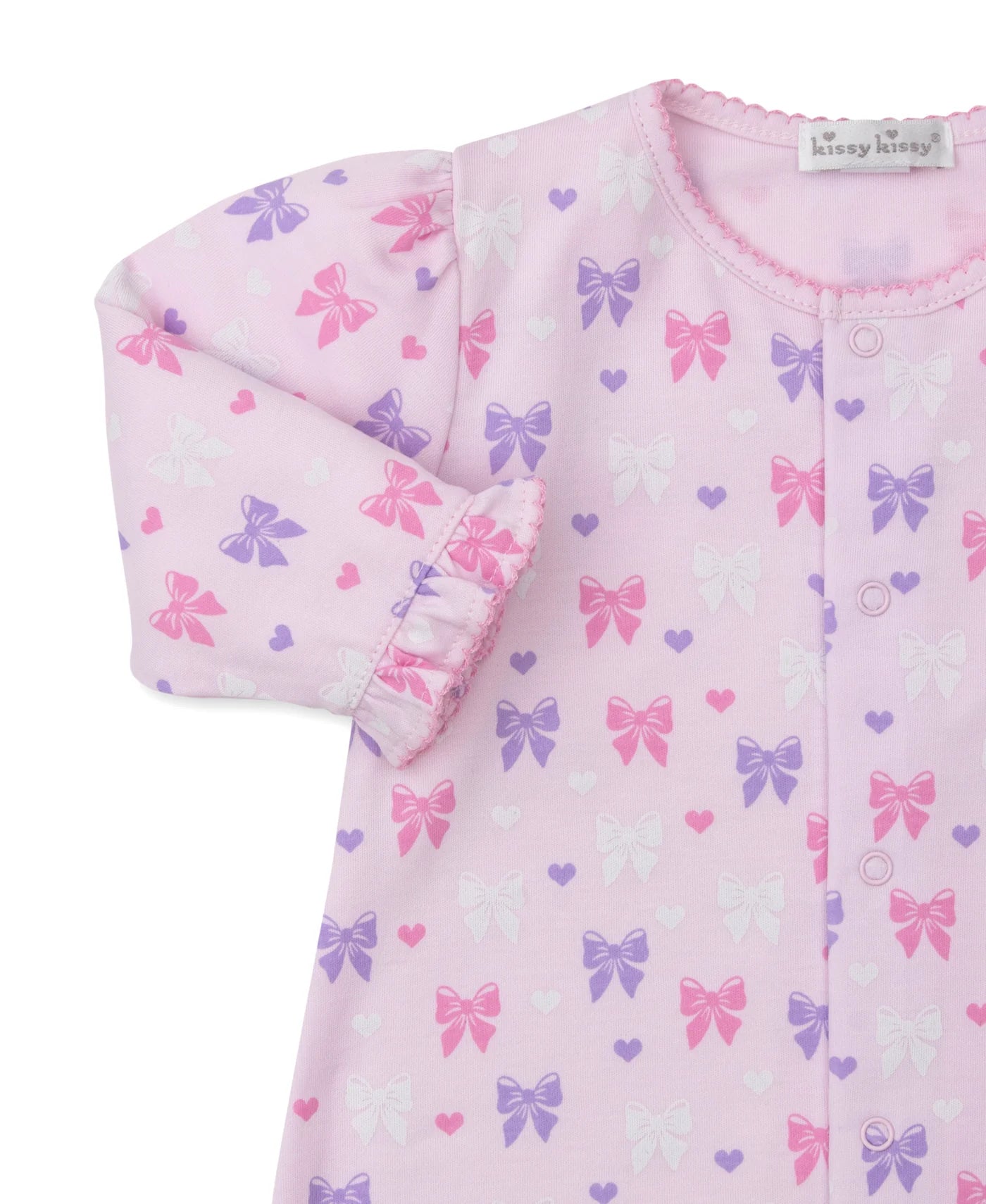 Pink Billowy Bows Print Converter Gown