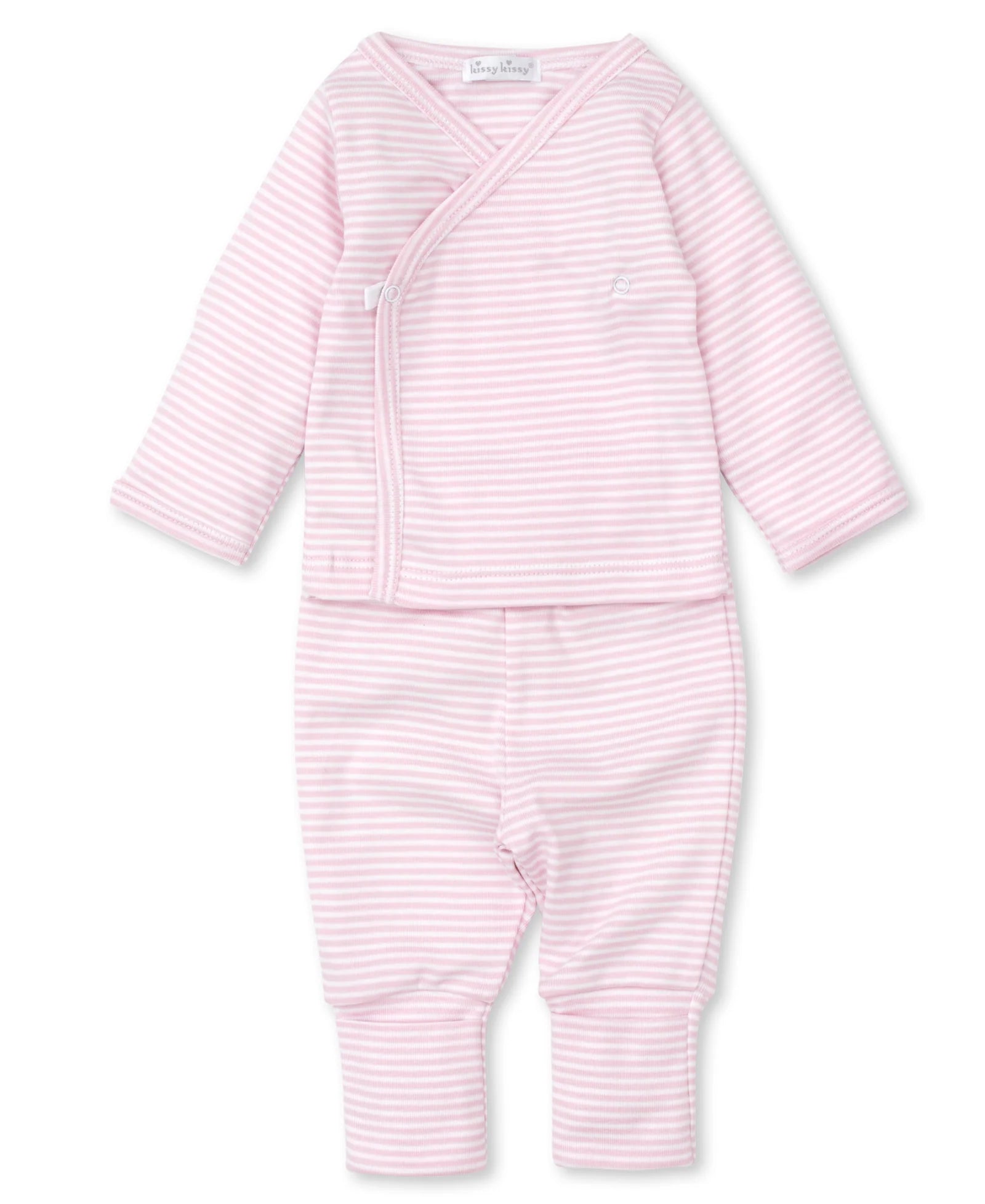 Kissy Pink Striped Pant Set