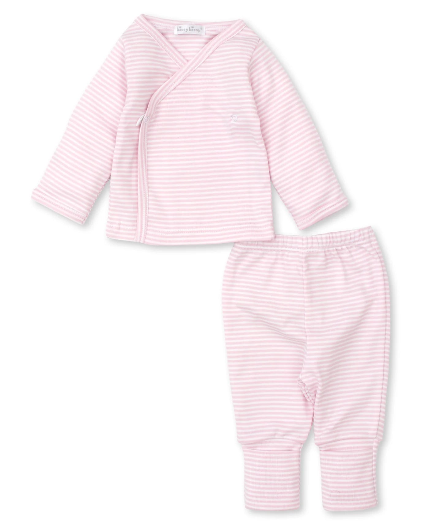 Kissy Pink Striped Pant Set