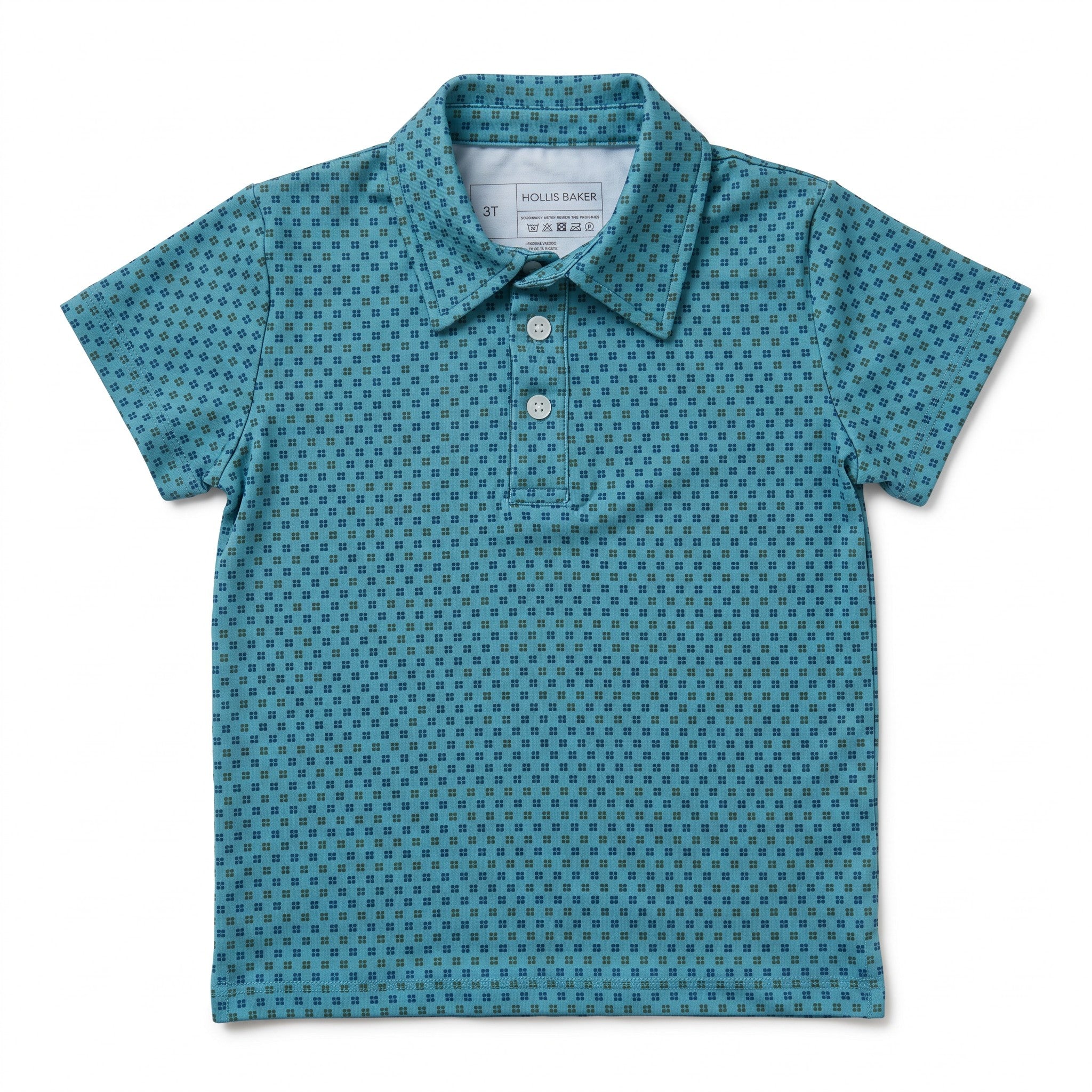 Blue and Green Geometric Kyle Polo