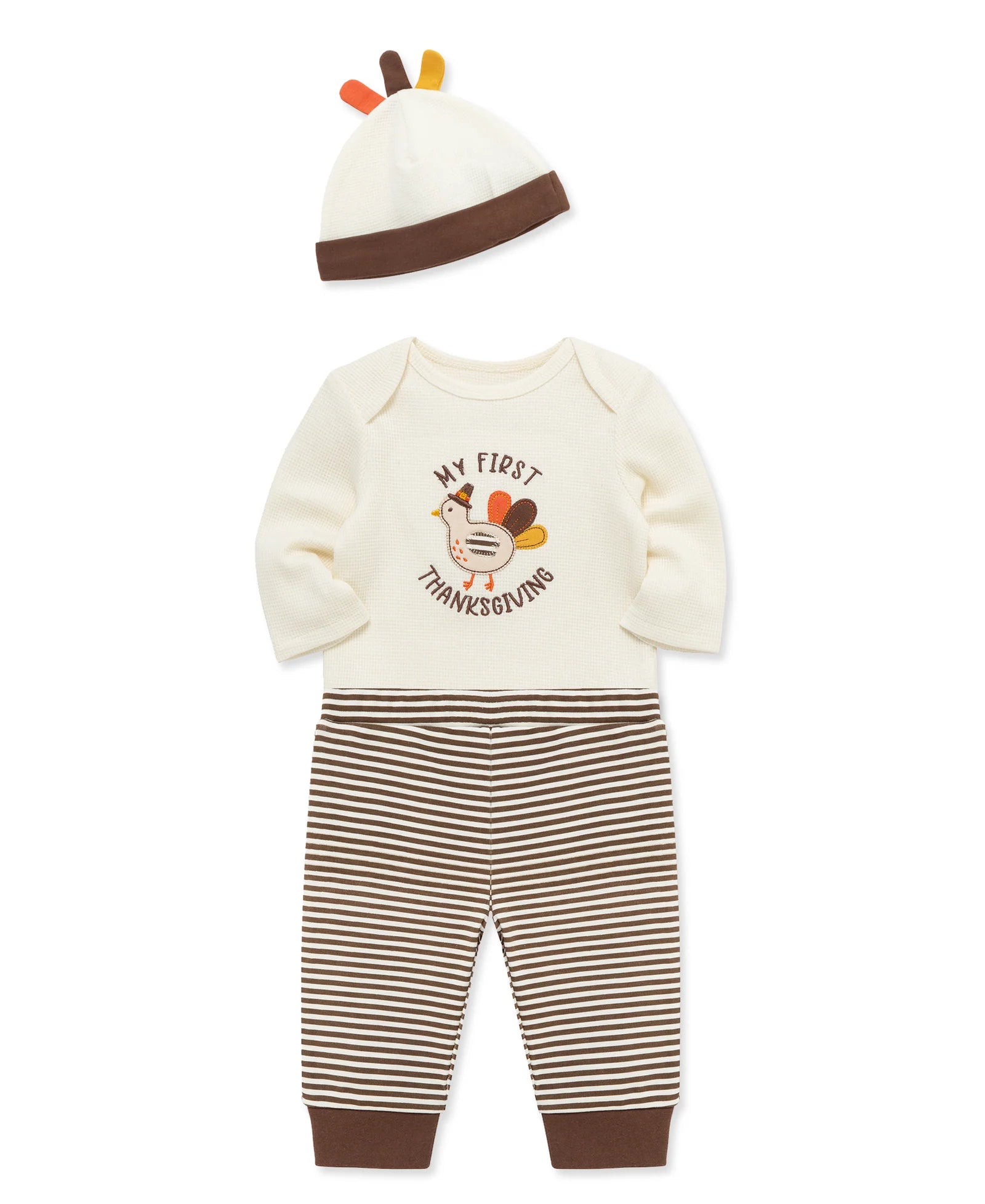 My First Thanksgiving Bodysuit Set w Hat