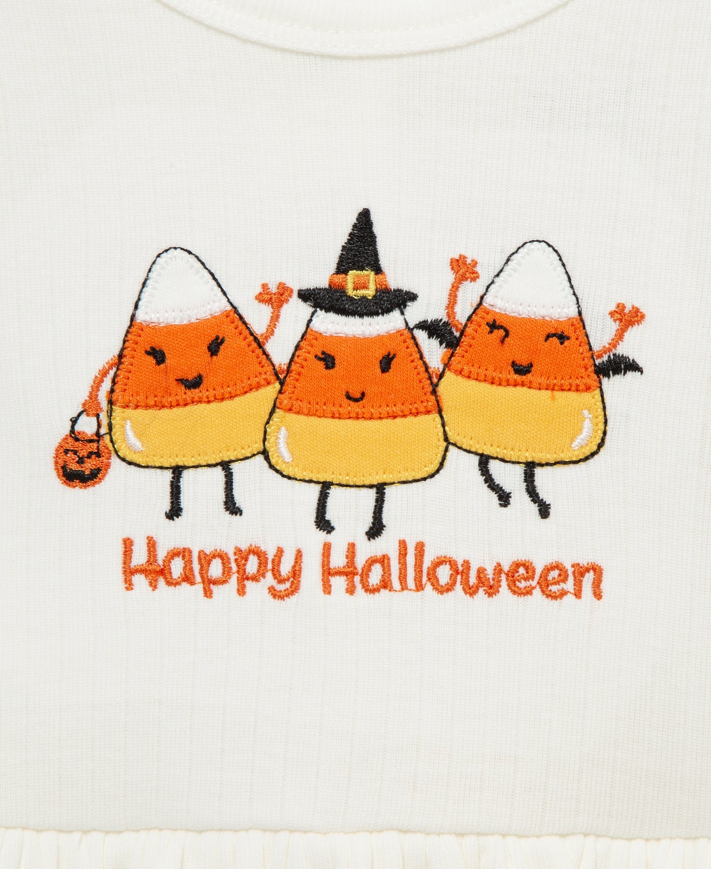 Candy Corn Skirted Bodysuit Set