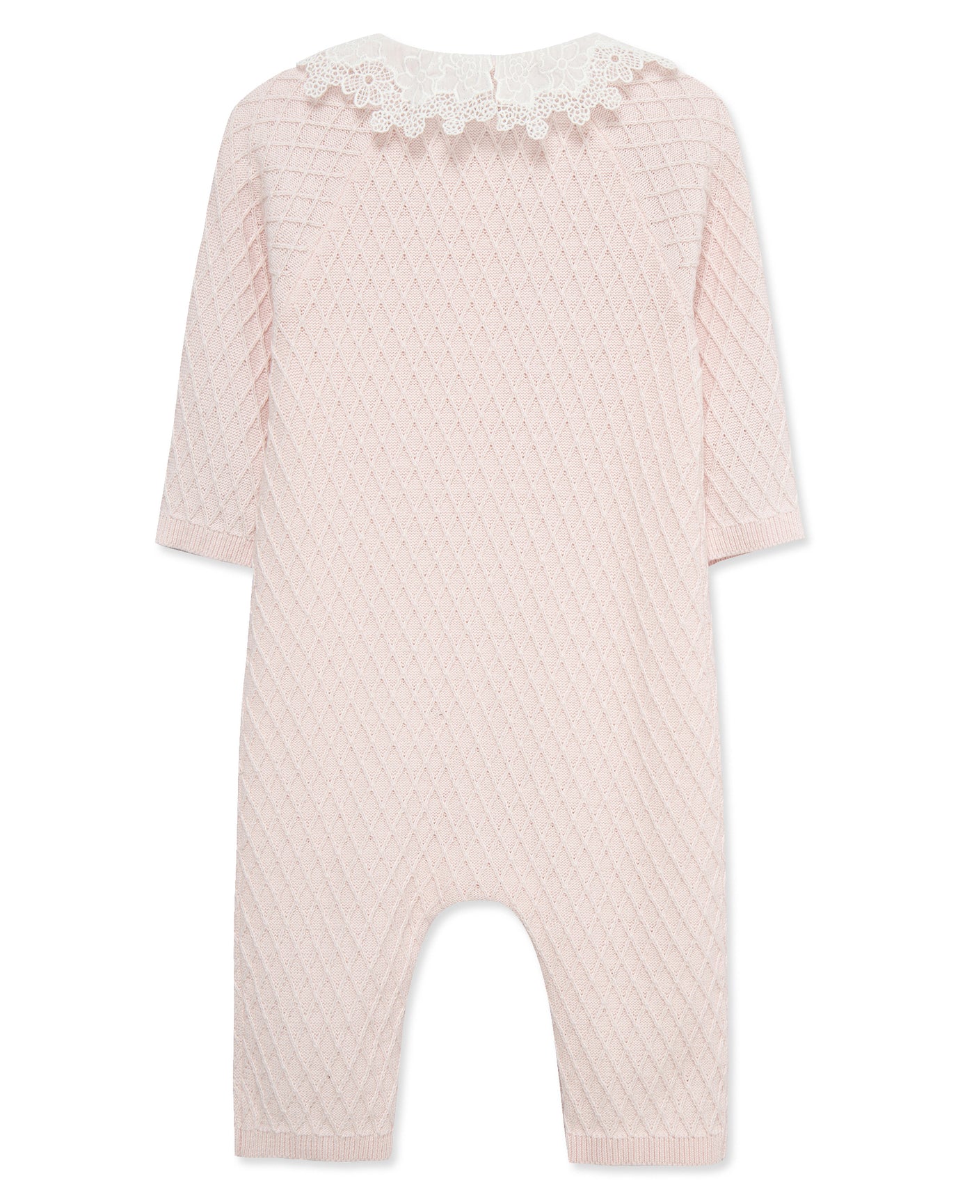 Pink Lattice Lace Coverall