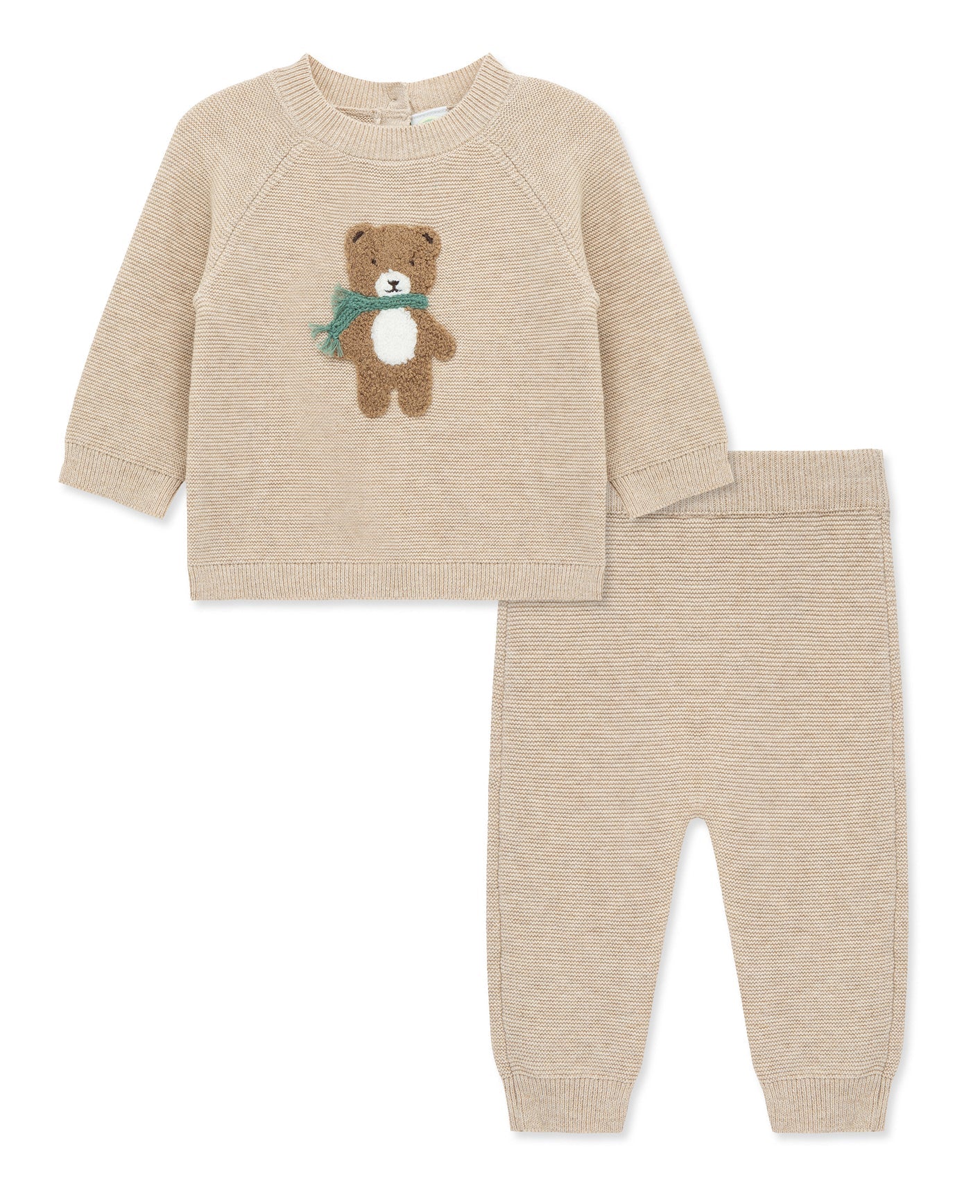 Tan Bear Sweater Set